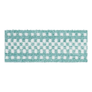 Schumacher Marta Tape Indoor/Outdoor in Aqua For Sale