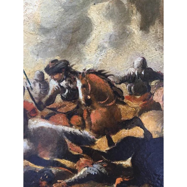 2000 - 2009 After Salvator Rosa, Cavalry Battle, 2006, Oil on Canvas, Framed For Sale - Image 5 of 7