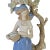 Blue Tengra Maiden Flower Basket & Tree Porcelain Figurine 15" For Sale - Image 8 of 12
