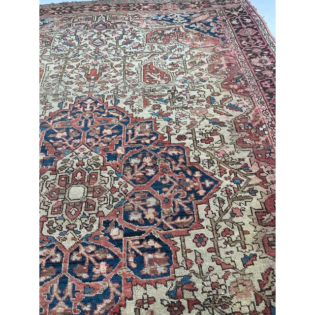 Persian Antique Ferahan Sarouk Soft Rust Rug 4.4 x 6.4 For Sale - Image 3 of 12