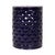 Cherise Deep Blue Glaze Flower-of-Life Pierced Garden Stool For Sale - Image 4 of 4