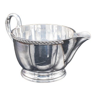 Antique Ladies Tiffin Creamer, English, Silver Plate, Pourer, Harrods, Edwardian For Sale