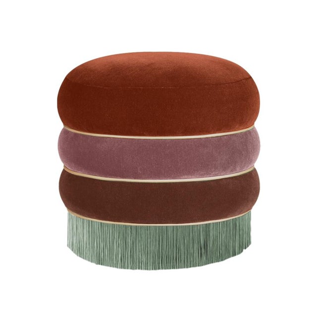 Textile Audrey Stool by Ottiu For Sale - Image 7 of 11