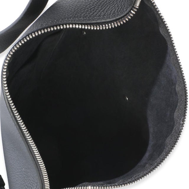 Black Black LV Touch Calfskin Delta Slingbag For Sale - Image 8 of 8