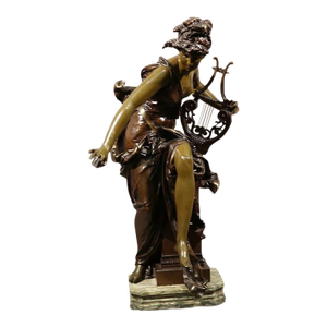 Mid 20th Century Melodie - Albert Ernest Carrier-Belleuse Bronze