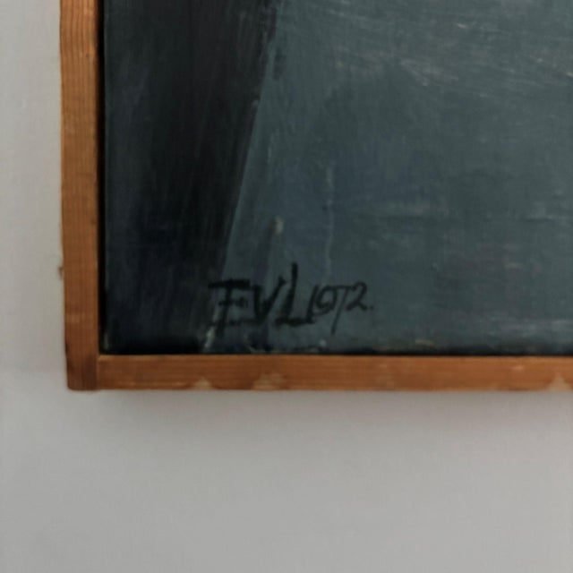 E. Van Lopik, Still Life, 1972, Oil on Canvas For Sale - Image 4 of 13