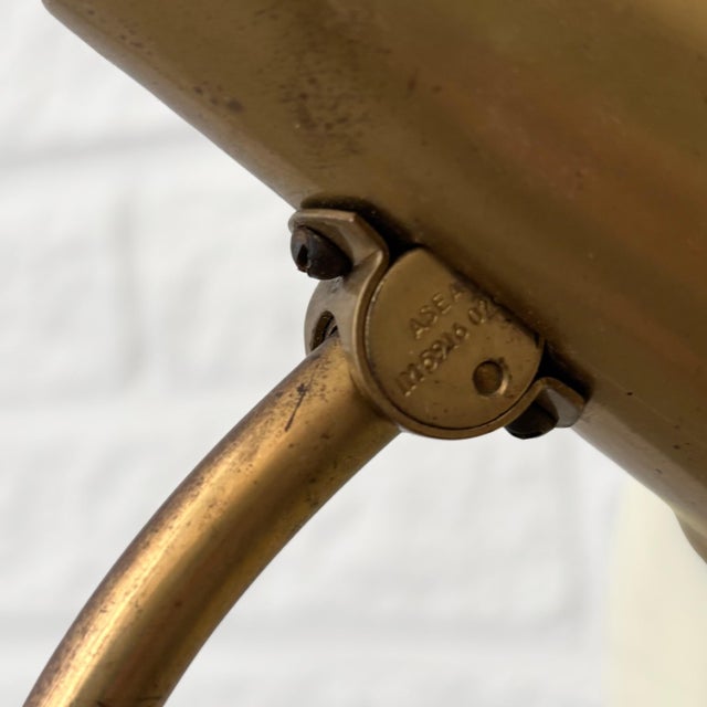 Mid-Century Wall Lamp in Brass, Oak & Glass by Bo Råman for Asea, Sweden, 1950s For Sale - Image 14 of 15