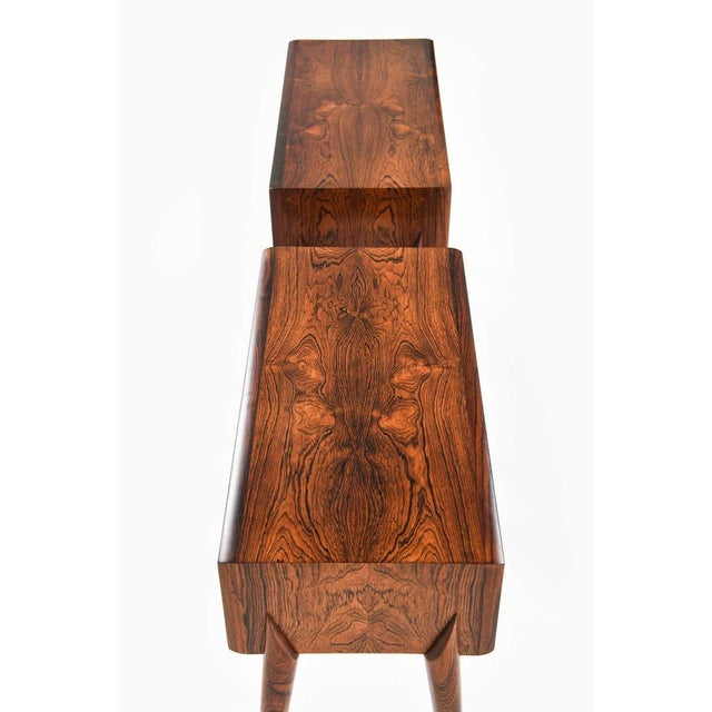 Brown Beech and Rosewood Bedside Tables by Rimbert Sandholt, 1960s, Set of 2 For Sale - Image 8 of 12