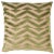 Schumacher Schumacher x Miles Redd Broken Chevron Cut Velvet 22" Pillow in Olive on Khaki For Sale - Image 4 of 4