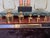 Late 20th Century Franklin Mint 150th Anniversary Gold Rush Brass Balance Scale With Marble Base & Weights For Sale - Image 5 of 12