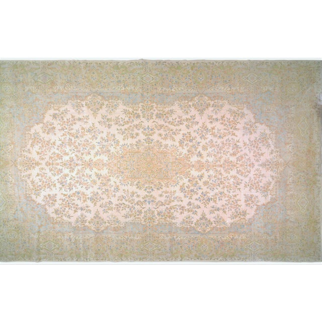 1960s Vintage Turkish Anatolian Professional Hand Knotted Wool Rug, 12'6x22'1 For Sale - Image 5 of 5