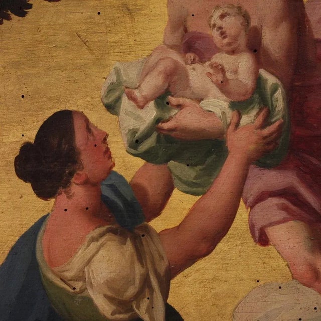 Italian Artist, Hermes Entrusts Dionysus to the Nymphs of Mount Nysa, 1760, Oil on Panel, Framed For Sale - Image 11 of 16