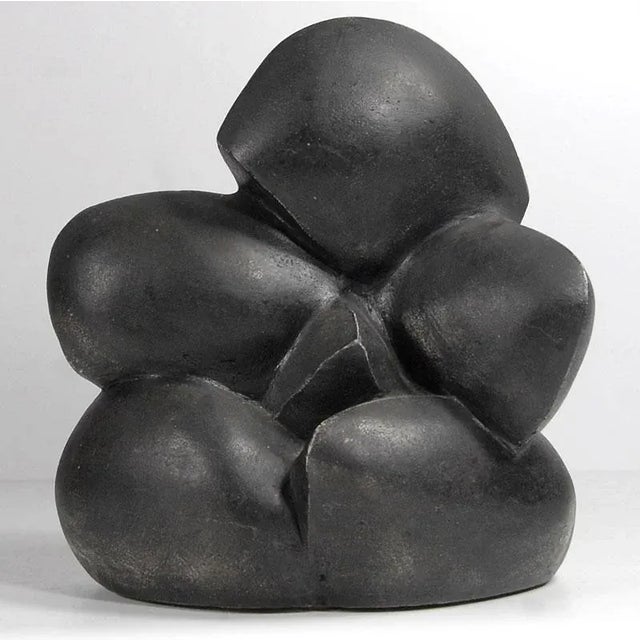 Abstract Patinated Plaster Sculpture, 1980s, in Very Good conditions. Designed 1980 to 1989