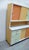 1950s kitchen cabinet with vibrant colors. 3 sliding doors at the top and 2 at the bottom, bread compartment, 3 drawers, 6...