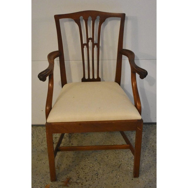 Mid 20th Century Set of 6 Biggs Kittinger Chippendale Mahogany Dining Chairs For Sale In Cleveland - Image 6 of 10