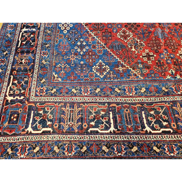 Vintage Persian Joshegan Kashan Rug, Hand-Knotted Wool, Weeping Willow Pattern,11x14 For Sale - Image 10 of 14