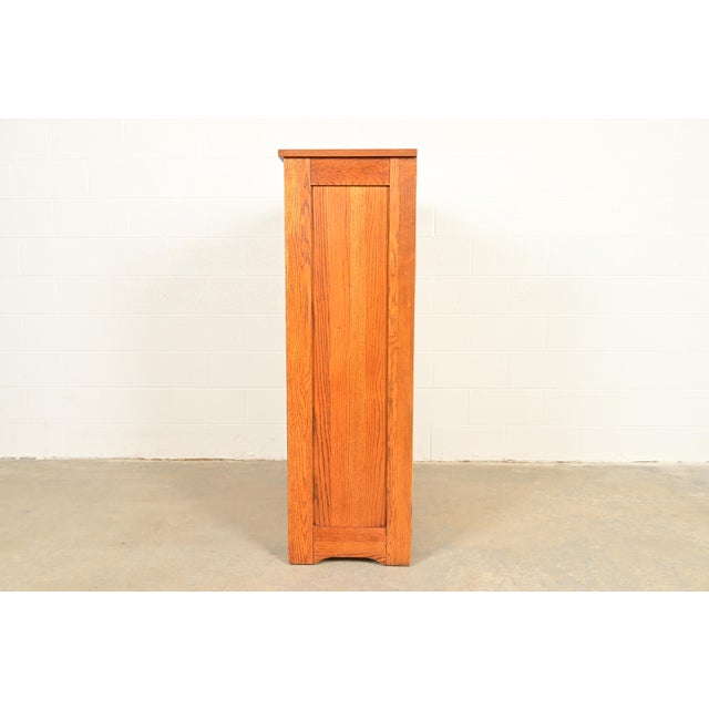 Thomasville Mission Oak Arts & Crafts Highboy Dresser For Sale - Image 14 of 16