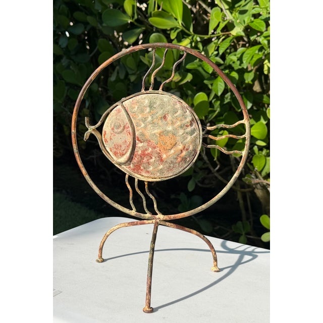 Vintage Handcrafted Iron Fish Sculpture For Sale - Image 4 of 12