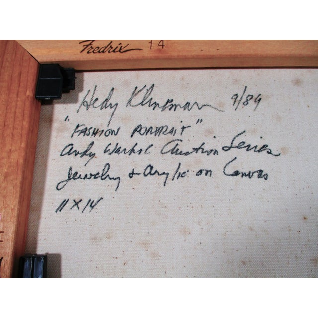 Fashion Portrait Andy Warhol Series by Hedy Klineman 1989 For Sale In New York - Image 6 of 7