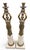 Neoclassical Mid 20th Century Pair of 24-Inch Neoclassical Bronze Caryatid and Limestone Candlesticks For Sale - Image 3 of 12