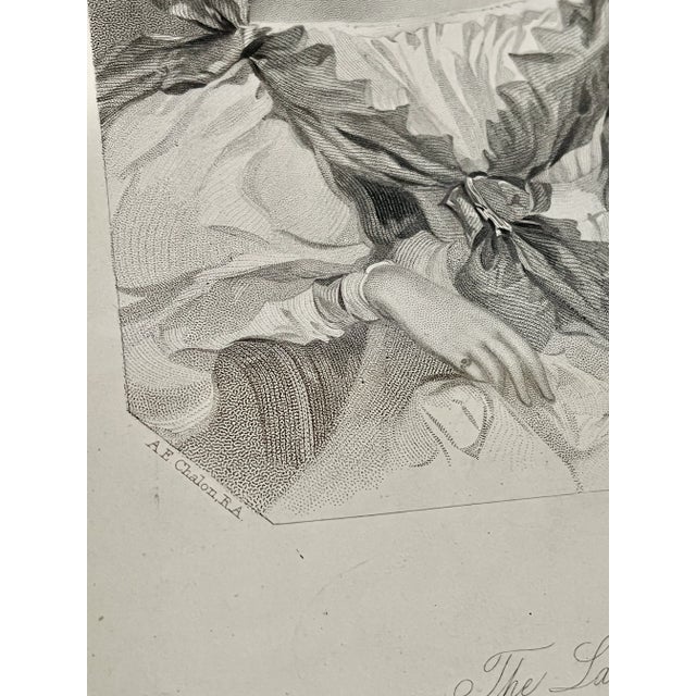 Mid 1800s Original Copper Engraving the Lady Adeline For Sale - Image 12 of 13