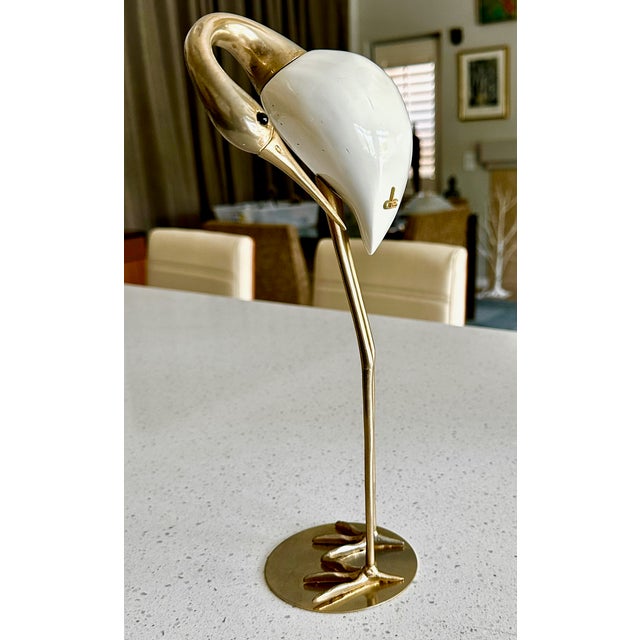 Italian De Stijl Firenze Mid-Century Crane Figural Sculpture For Sale In Palm Springs - Image 6 of 14