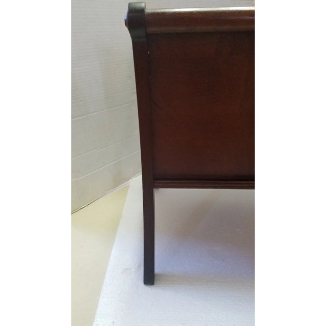 Traditional Vintage Mahogany Magazine Holder For Sale - Image 3 of 8