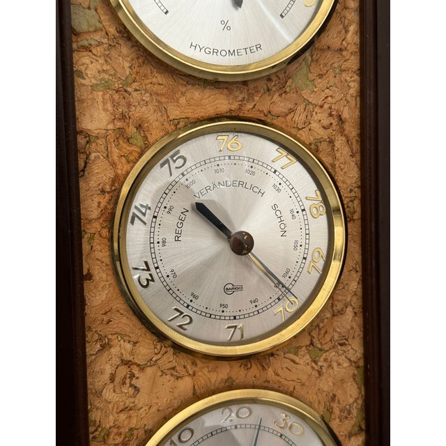 Weather Station with Hygrometer, Barometer and Thermometer from Barigo, Germany, 1960s For Sale - Image 3 of 7