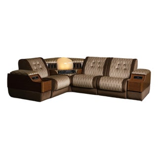 1970s Radio Sofa With a Stereo Console For Sale