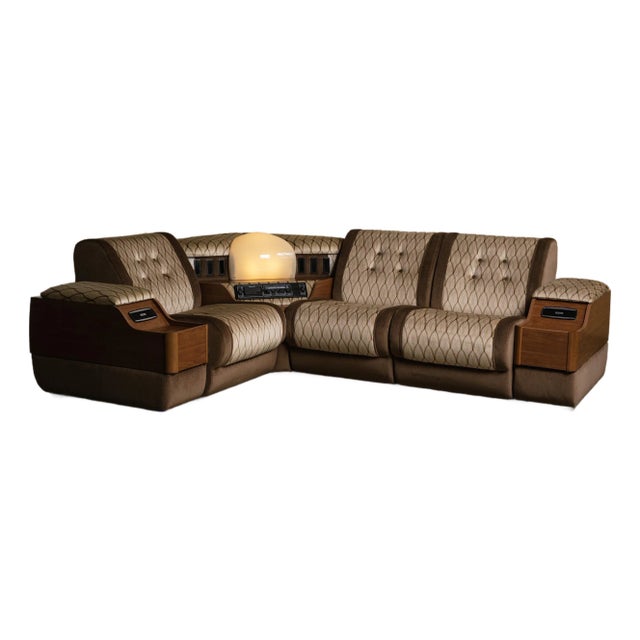 1970s Radio Sofa With a Stereo Console For Sale