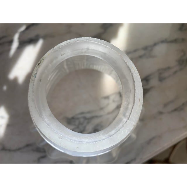 Vintage French Ruffled Satin Glass Sconce Light Shades a Pair For Sale In Palm Springs - Image 6 of 10