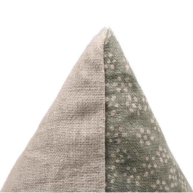 Art Deco Block Print Decorative Pillow Covers for Sofa or Bed 12x20 Inch- Thick Linen, Ola Varsti For Sale - Image 3 of 5