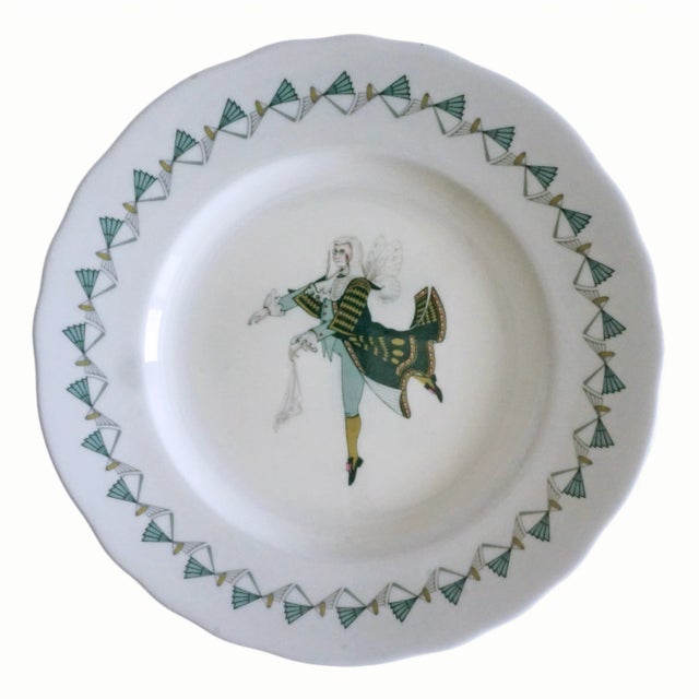 Royal Worcester Savoy Hotel Theatre Themed Gilbert and Sullivan Set of 8 Plates Royal Worcester 1960s For Sale - Image 4 of 10