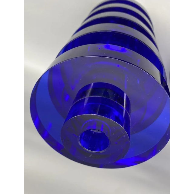 Crystal Glass Heliodor Candleholders by Arik Levy for Gaia & Gino, 2005, Set of 2 For Sale - Image 4 of 11