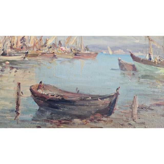Antique Vincent Manago French Impressionistl Painting : "Paysage Mediterraneen : For Sale - Image 11 of 12