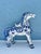 Vintage Blue & White Ceramic Tang Dynasty War Horse For Sale - Image 4 of 12