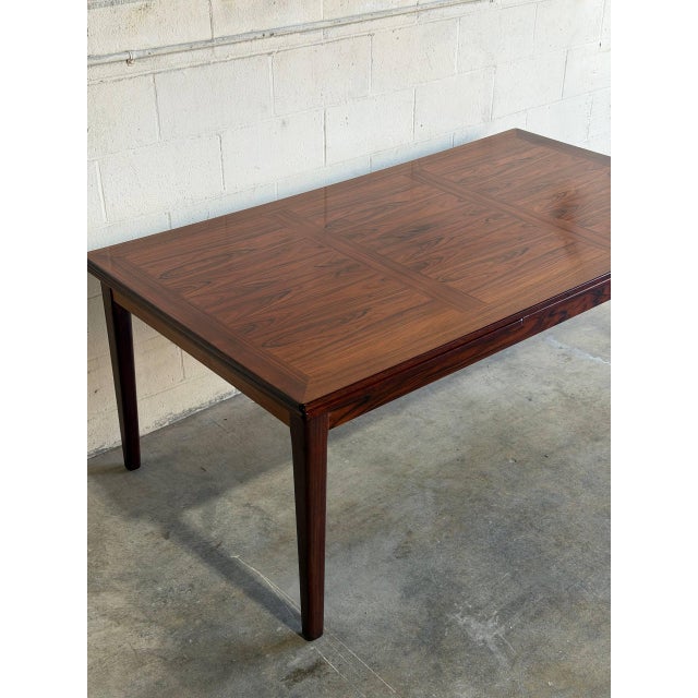 Skovby Møbelfabrik A/S Skovby Mobelfabrik Rosewood Extendable Dining Table Denmark Mid-Century Modern 1970s For Sale - Image 4 of 12
