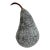 Medium Hand-Carved Gray Marble Pear For Sale