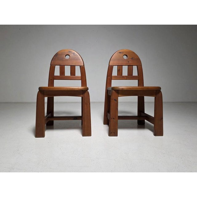 Solid Pine Dining Chairs from Wasa Mōbel, 1970s, Set of 8 For Sale - Image 9 of 13