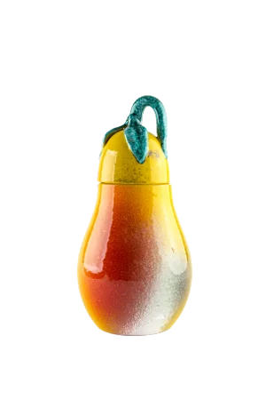 1960's Italian Ceramic Papaya Jar