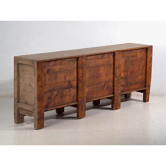 Brown Antique Chinese Sideboard in Elm For Sale - Image 8 of 10