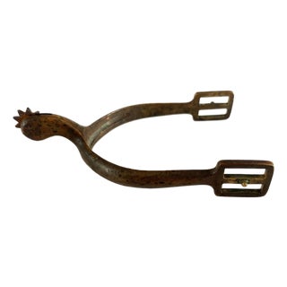 Antique Brass Cavalry Spurs, a Single For Sale