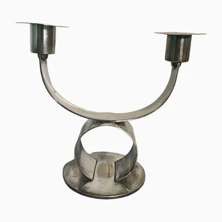 Art Deco Bauhaus Candlesticks, Set of 2 For Sale - Image 12 of 12