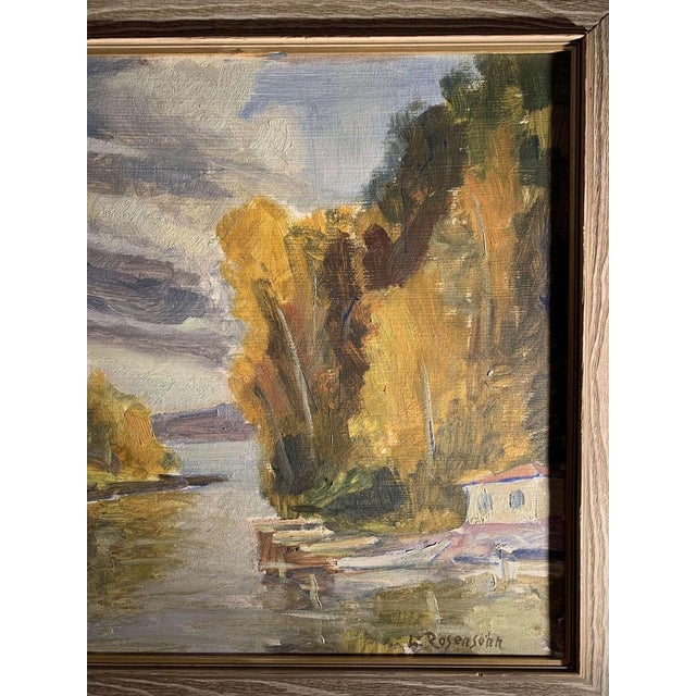 Lennart Rosensohn, Swedish Landscape, Mid 20th Century, Oil Painting, Framed For Sale - Image 8 of 17