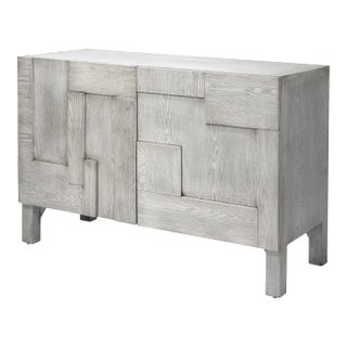 Lifestyle by JY Context Credenza in Washed Gray Ash For Sale