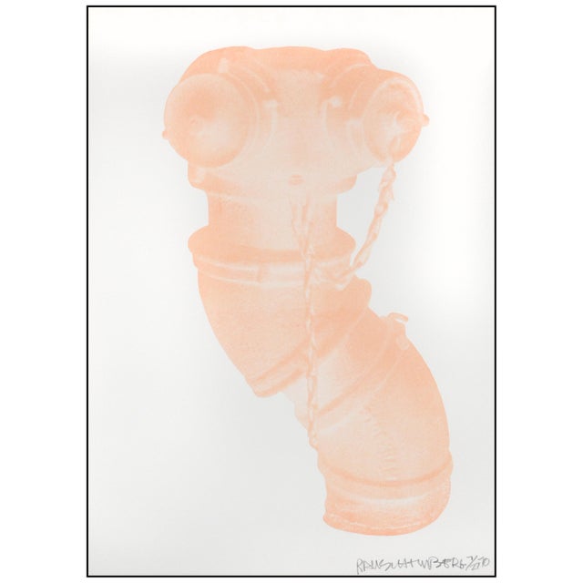 Pop Art 1970 Unit (Hydrant) (f.107) Pop Art Peach Lithograph Robert Rauschenberg For Sale - Image 3 of 7