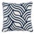 Schumacher Sangomar Applique 22" Pillow in Navy For Sale