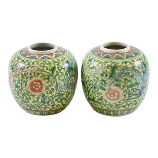 Early 20th Century Chinese Porcelain Vases - A Pair For Sale