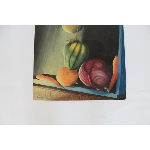 Vintage Unframed Moody Still Life Painting on Board For Sale - Image 4 of 14
