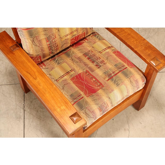 Stickley Mission Collection Cherry "Gus" Morris Chair For Sale - Image 9 of 18